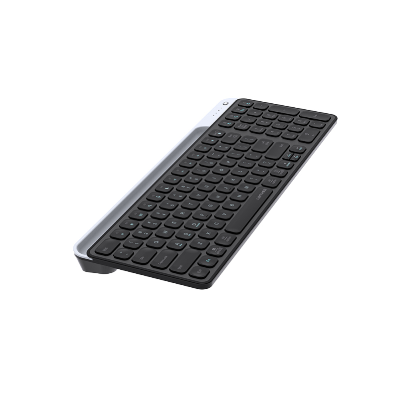 Lenyes WK106 2.4G Wireless Keyboard with Silent Key Design and Integrated Stand Section Dual Bluetooth Connection - 4