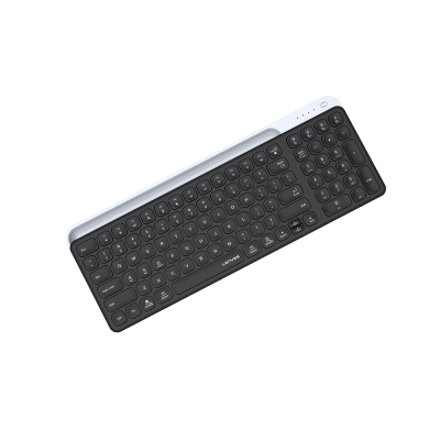 Lenyes WK106 2.4G Wireless Keyboard with Silent Key Design and Integrated Stand Section Dual Bluetooth Connection - 6