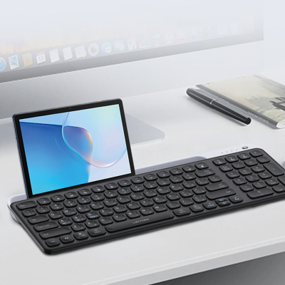 Lenyes WK106 2.4G Wireless Keyboard with Silent Key Design and Integrated Stand Section Dual Bluetooth Connection - 10