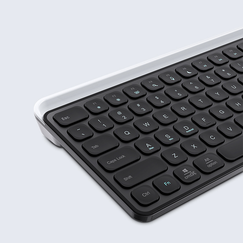 Lenyes WK106 2.4G Wireless Keyboard with Silent Key Design and Integrated Stand Section Dual Bluetooth Connection - 11