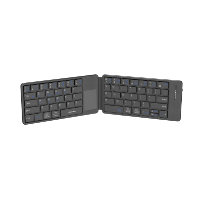 Lenyes WK109 Foldable Bluetooth Wireless Keyboard with Touch Pad and Silent Key Design - 2