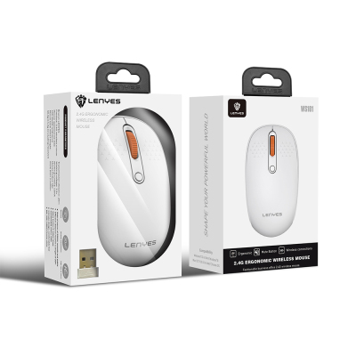 Lenyes WS101 Ergonomic 2.4G Wireless Mouse with Silent Button Design 1600 DPI - 8