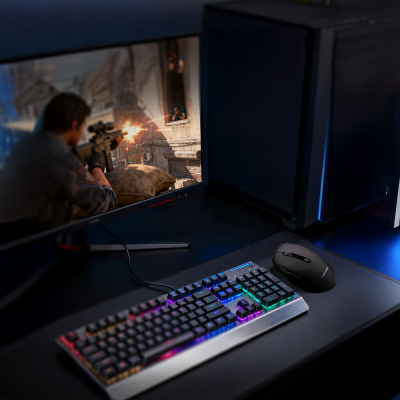 Lenyes WS105 Sessiz Buton Tasarımlı Ergonomik Çift Bluetooth Bağlantılı 2.4G Kablosuz Mouse 1600 DPI - 4