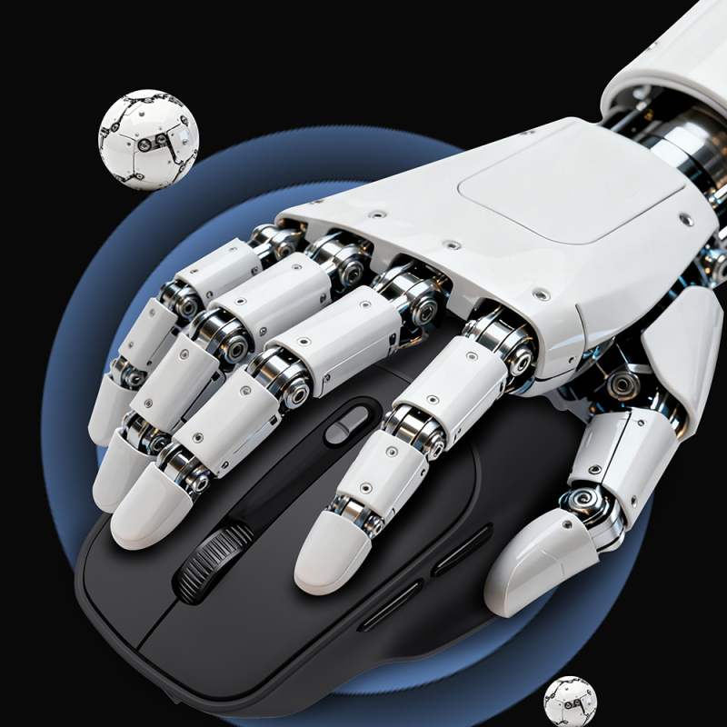 Lenyes WS105 Silent Button Design Ergonomic Dual Bluetooth Connection 2.4G Wireless Mouse 1600 DPI - 8