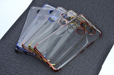 LG K50S Case Zore Dört Köşeli Lazer Silicon Cover - 4