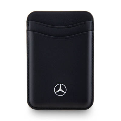 Mercedes Benz Original Licensed 2 Chamber Leather Magnetic Card Holder with Metal Logo - 4