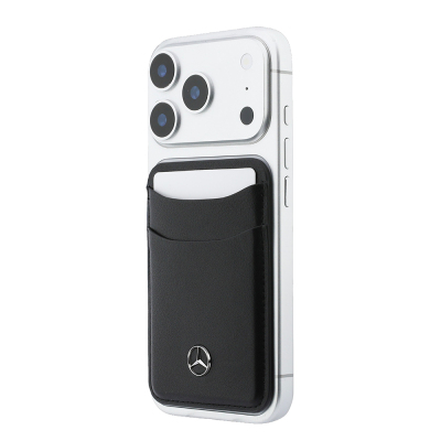 Mercedes Benz Orjinal Lisanslı Yeni Nesil 2 Hazneli Metal Logolu Deri Magnetik Kartlık - 5
