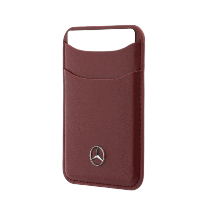 Mercedes Benz Orjinal Lisanslı Yeni Nesil 2 Hazneli Metal Logolu Deri Magnetik Kartlık - 8