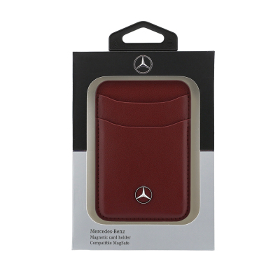 Mercedes Benz Orjinal Lisanslı Yeni Nesil 2 Hazneli Metal Logolu Deri Magnetik Kartlık - 12