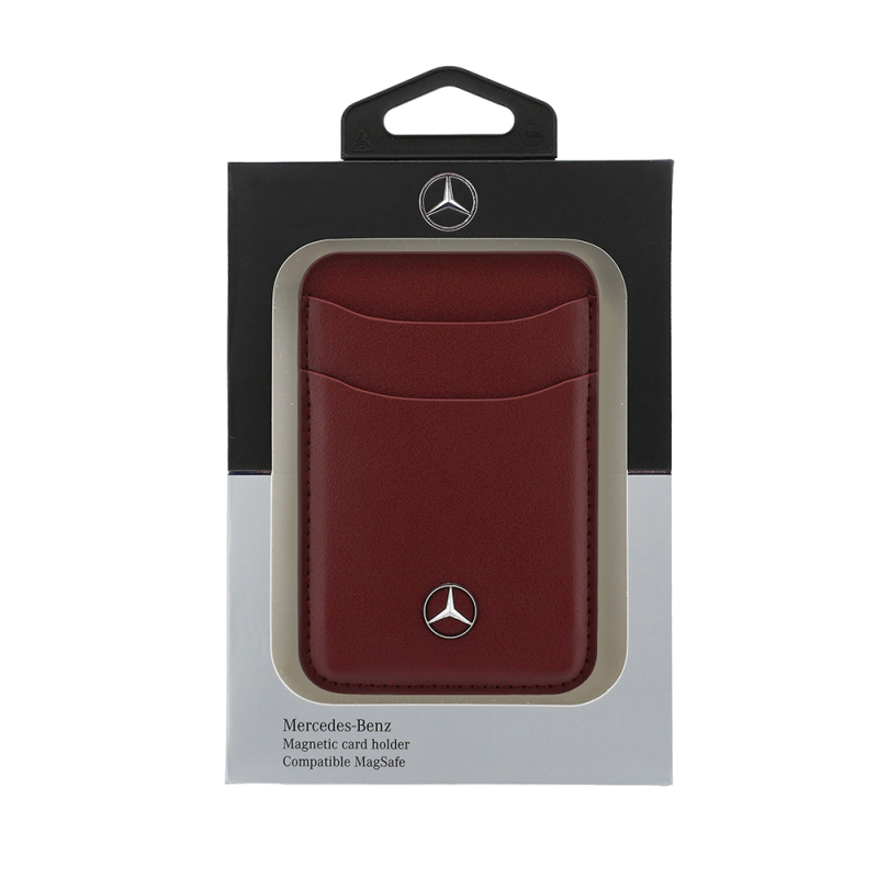 Mercedes Benz Orjinal Lisanslı Yeni Nesil 2 Hazneli Metal Logolu Deri Magnetik Kartlık - 12