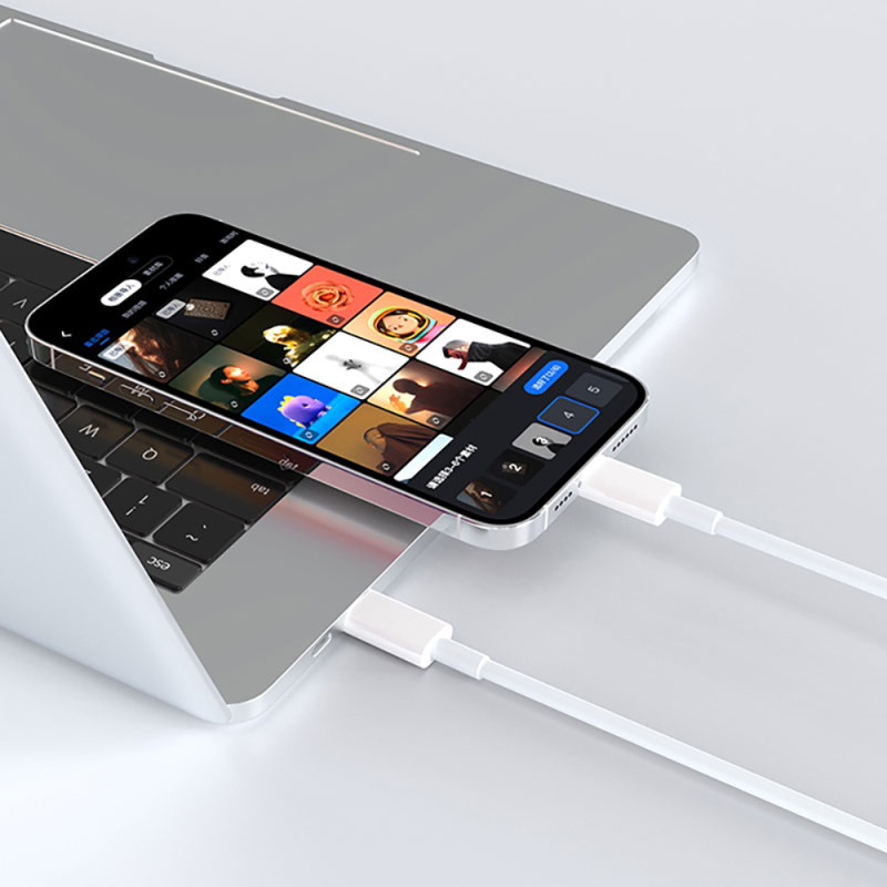 Micflip A01 Type-C to Lightning MFI Certified Data and Charging Cable 1M - 3
