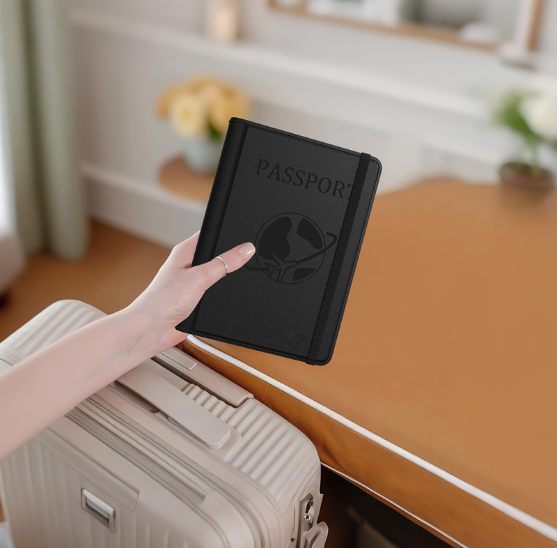 Micflip K02 iOS Cihazlar İçin FindMy Özellikli Pasaport Kart ve Sim Bölmeli Mikrofiber Kablosuz ve Pin Şarj Özellikli Deri Cüzdan - 11
