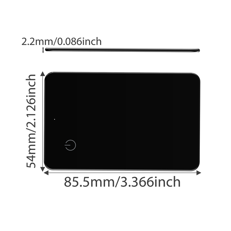 Micflip P045 Suya Dayanıklı iOS ve Android Cihazlar için Wireless Şarj Özellikli Akıllı Takip Kartı - 2