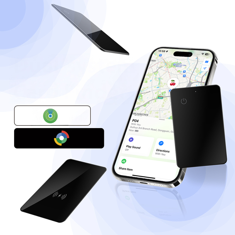 Micflip P045 Suya Dayanıklı iOS ve Android Cihazlar için Wireless Şarj Özellikli Akıllı Takip Kartı - 3