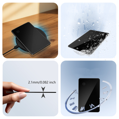 Micflip P045 Suya Dayanıklı iOS ve Android Cihazlar için Wireless Şarj Özellikli Akıllı Takip Kartı - 8