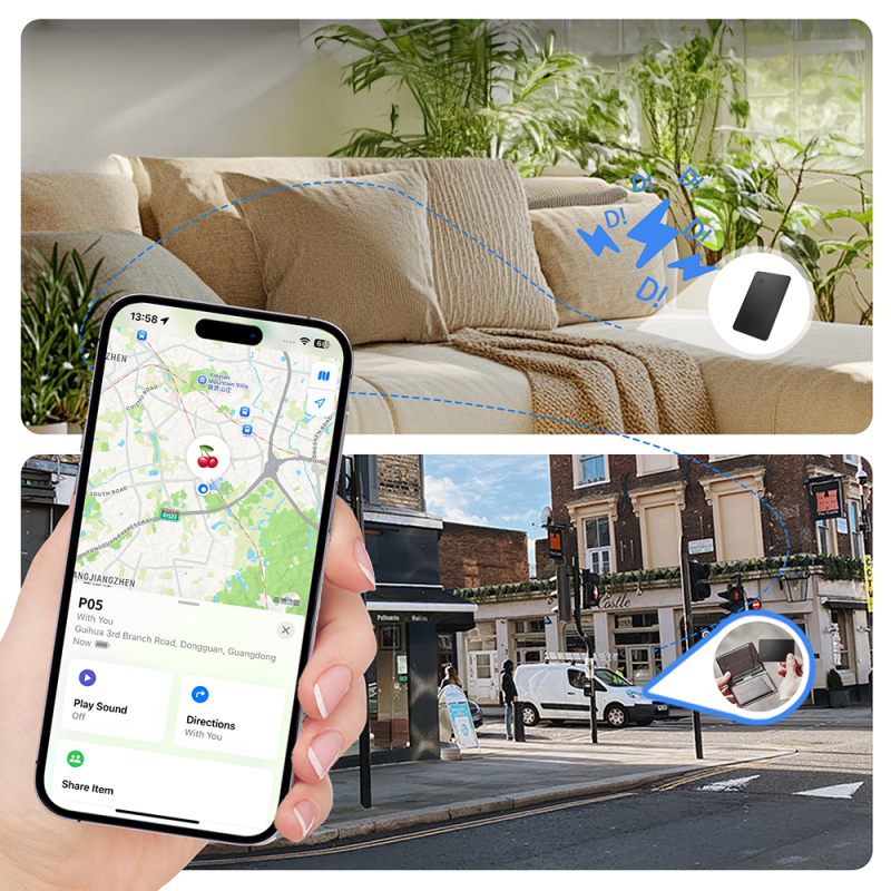 Micflip P055 Waterproof Smart Card with Tracking Features for iOS and Android Devices - 11