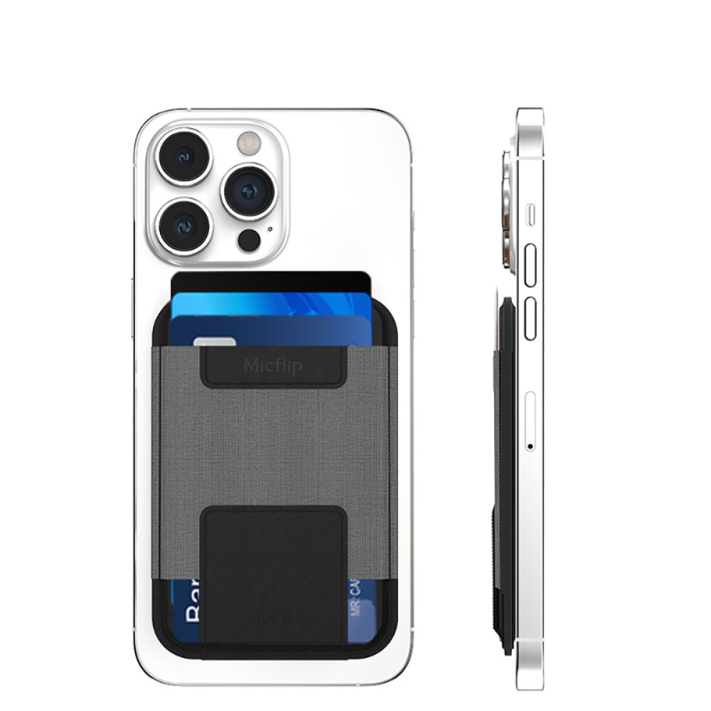 Micflip P065 Ultra İnce Tasarım iOS Cihazlara Özel FindMy Özellikli Magnetik Standlı Kartlık - 2