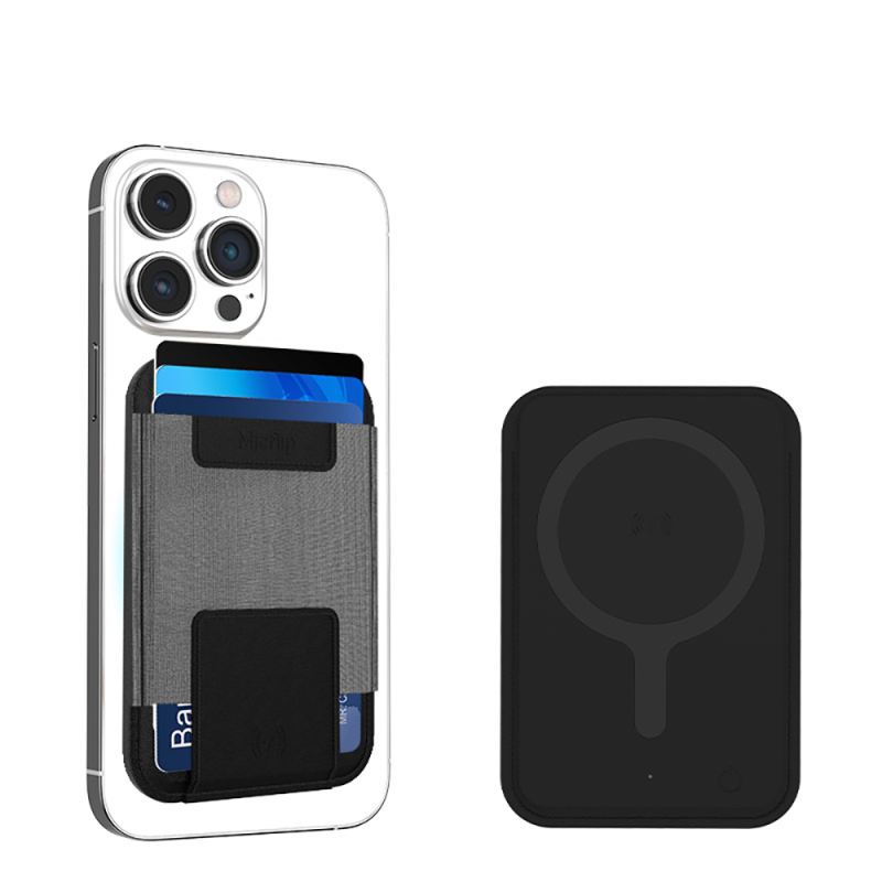 Micflip P065 Ultra İnce Tasarım iOS Cihazlara Özel FindMy Özellikli Magnetik Standlı Kartlık - 1