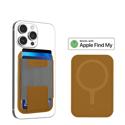 Micflip P065 Ultra İnce Tasarım iOS Cihazlara Özel Kablosuz ve Pin Şarj Özellikli FindMy Destekli Magnetik Standlı Kartlık - 1