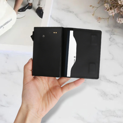 Micflip P15 Three Fold Akıllı Takip Özellikli Hakiki Deri Kartlık - 12