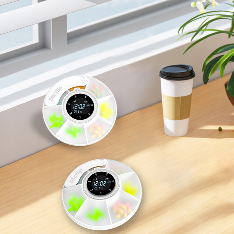 Micflip S03 Smart Pill Box with Alarm and Tracking Features - 5