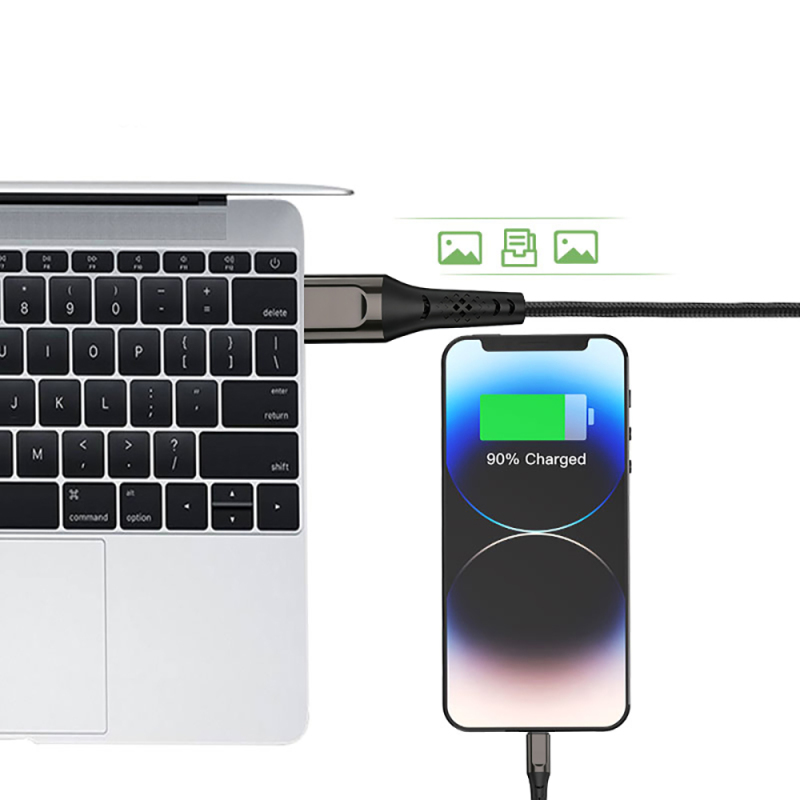 Micflip USB-A to Lightning Data and Charging Cable - 4