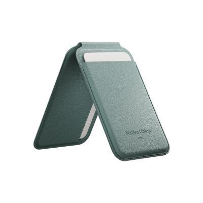 Native Union Active Series M-Safe Compatible Standed Leather-Look 4-Slot Card Holder - 4