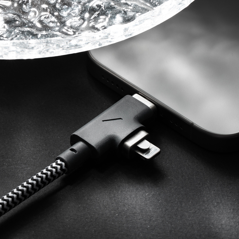 Native Union Belt Series Duo Pro Type-C to Type-C - Lightning Charging Cable 240W 2.4M - 11