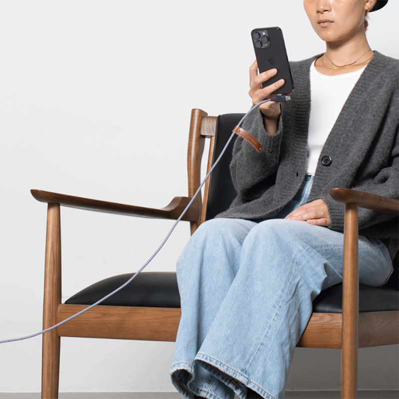 Native Union Belt Series Duo Pro Type-C to Type-C - Lightning Charging Cable 240W 2.4M - 10