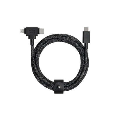 Native Union Belt Series Duo Type-C to Type-C - Lightning Charging Cable 60W 1.5M - 2