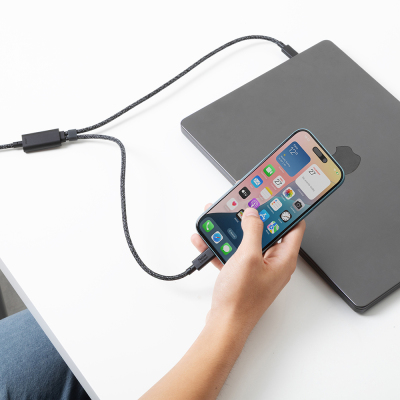 Native Union Belt Series PD 2-in-1 Type-C to Type-C Fast Charging and Data Cable 140W 2M - 4