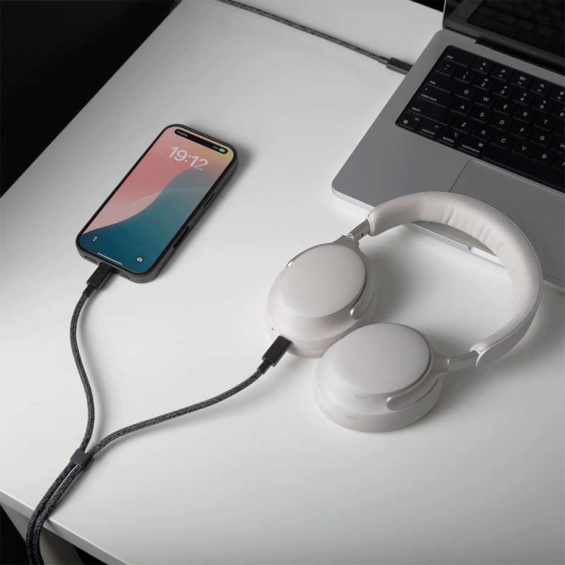 Native Union Belt Serisi PD 2in1 Type-C To Type-C Hızlı Şarj Özellikli Şarj ve Data Kablosu 140W 2M - 13