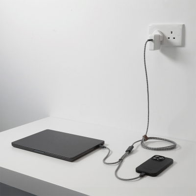 Native Union Belt Serisi PD 2in1 Type-C To Type-C Hızlı Şarj Özellikli Şarj ve Data Kablosu 140W 2M - 15