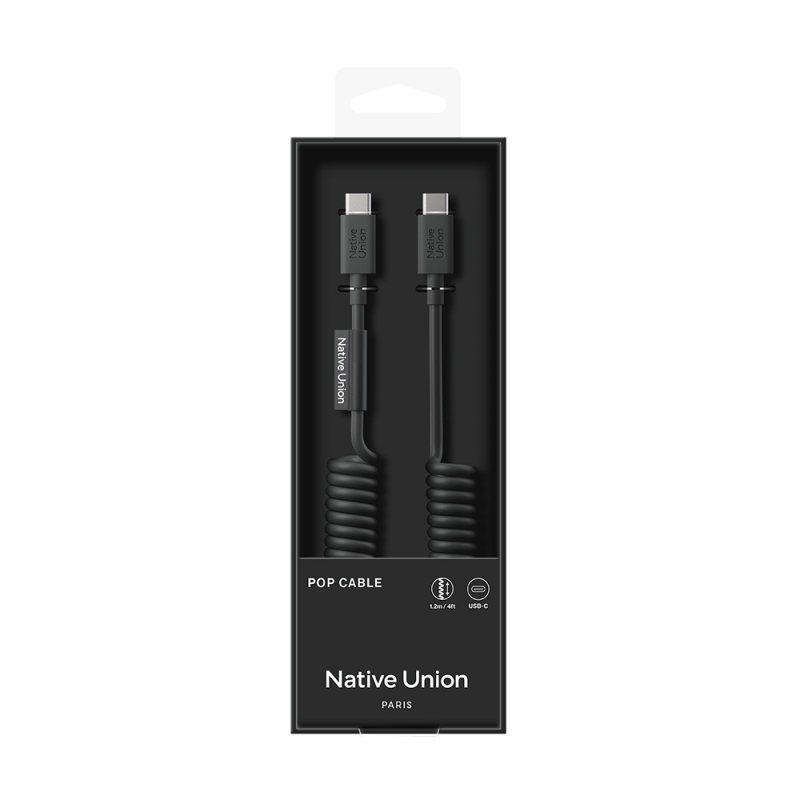Native Union POP Series Type-C to Type-C Spiral Charging Cable 60W 1.2M - 15
