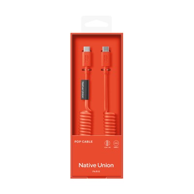 Native Union POP Series Type-C to Type-C Spiral Charging Cable 60W 1.2M - 16