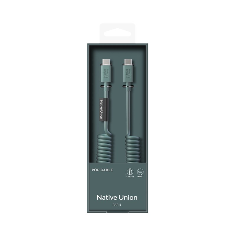 Native Union POP Series Type-C to Type-C Spiral Charging Cable 60W 1.2M - 21
