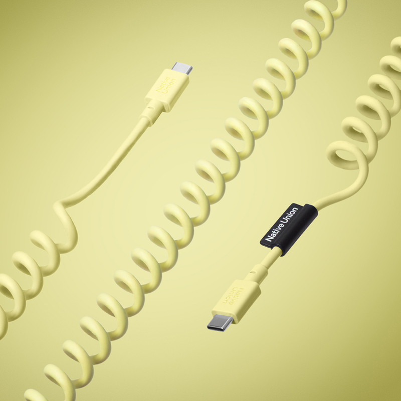 Native Union POP Series Type-C to Type-C Spiral Charging Cable 60W 2.4M - 13