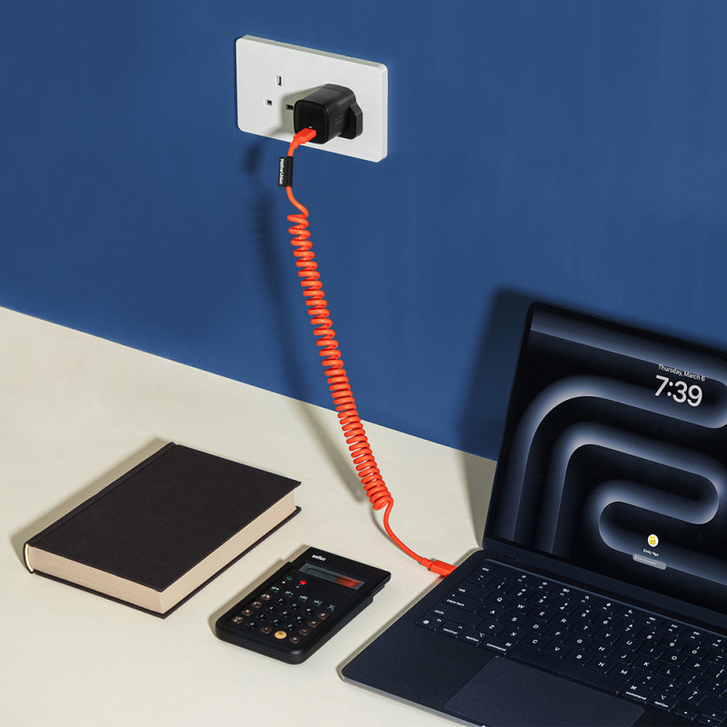 Native Union POP Series Type-C to Type-C Spiral Charging Cable 60W 2.4M - 18