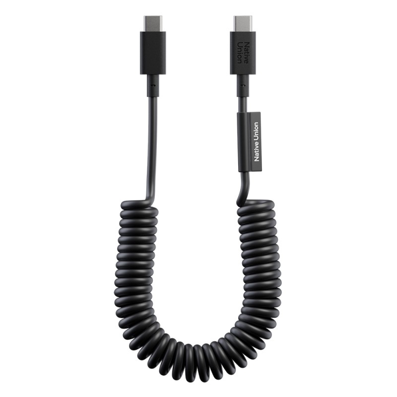 Native Union POP Serisi Type-C to Type-C Spiralli Şarj Kablosu 60W 1.2M - 3