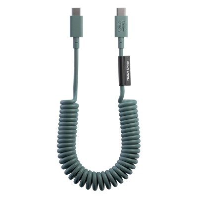 Native Union POP Serisi Type-C to Type-C Spiralli Şarj Kablosu 60W 1.2M - 1