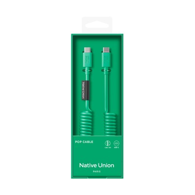 Native Union POP Serisi Type-C to Type-C Spiralli Şarj Kablosu 60W 1.2M - 19