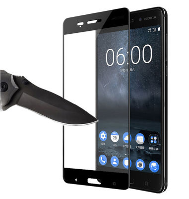 Nokia 3 Zore Ekranı Tam Kaplayan Düz Cam Koruyucu - 5