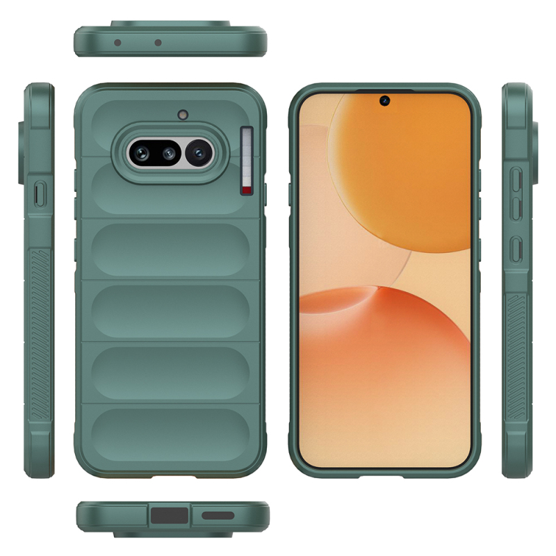 Nothing Phone 4A Case Flexible TPU Hollow Back Design Zore Ethnic Silicone Cover - 27