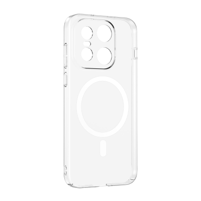 One Plus 15 5G Kamera Korumalı M-Safe Şarj Özellikli Şeffaf Zore London Sert PC Kapak - 2