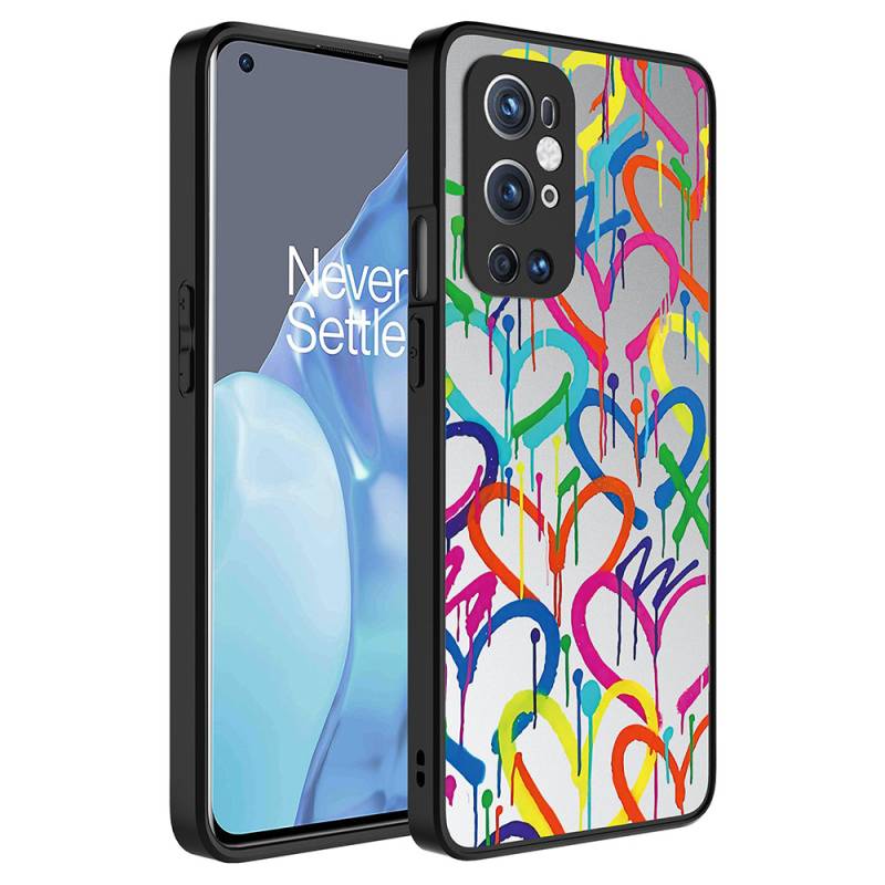One Plus 9 Pro Case Mirror Patterned Camera Protected Glossy Zore Mirror Cover - 1