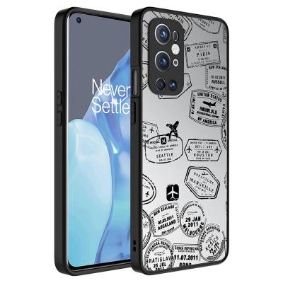 One Plus 9 Pro Case Mirror Patterned Camera Protected Glossy Zore Mirror Cover - 5