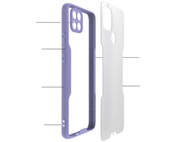 Oppo A15S Case Zore Parfe Cover - 11