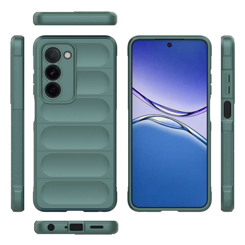 Oppo A5 Kılıf Esnek TPU Oyuklu Arka Yüzey Tasarımlı Zore Etnik Silikon Kapak - 16