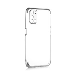 Oppo A52 Case Zore Dört Köşeli Lazer Silicon Cover - 6