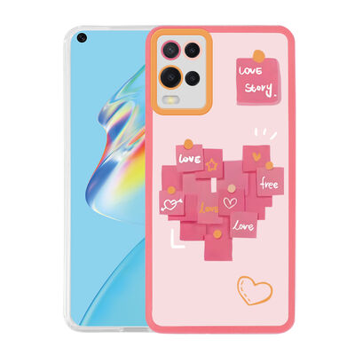 Oppo A54 4G Case Zore M-Fit Patterned Cover - 4